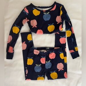 Carter's Navy and Pink Apple Pajama Set